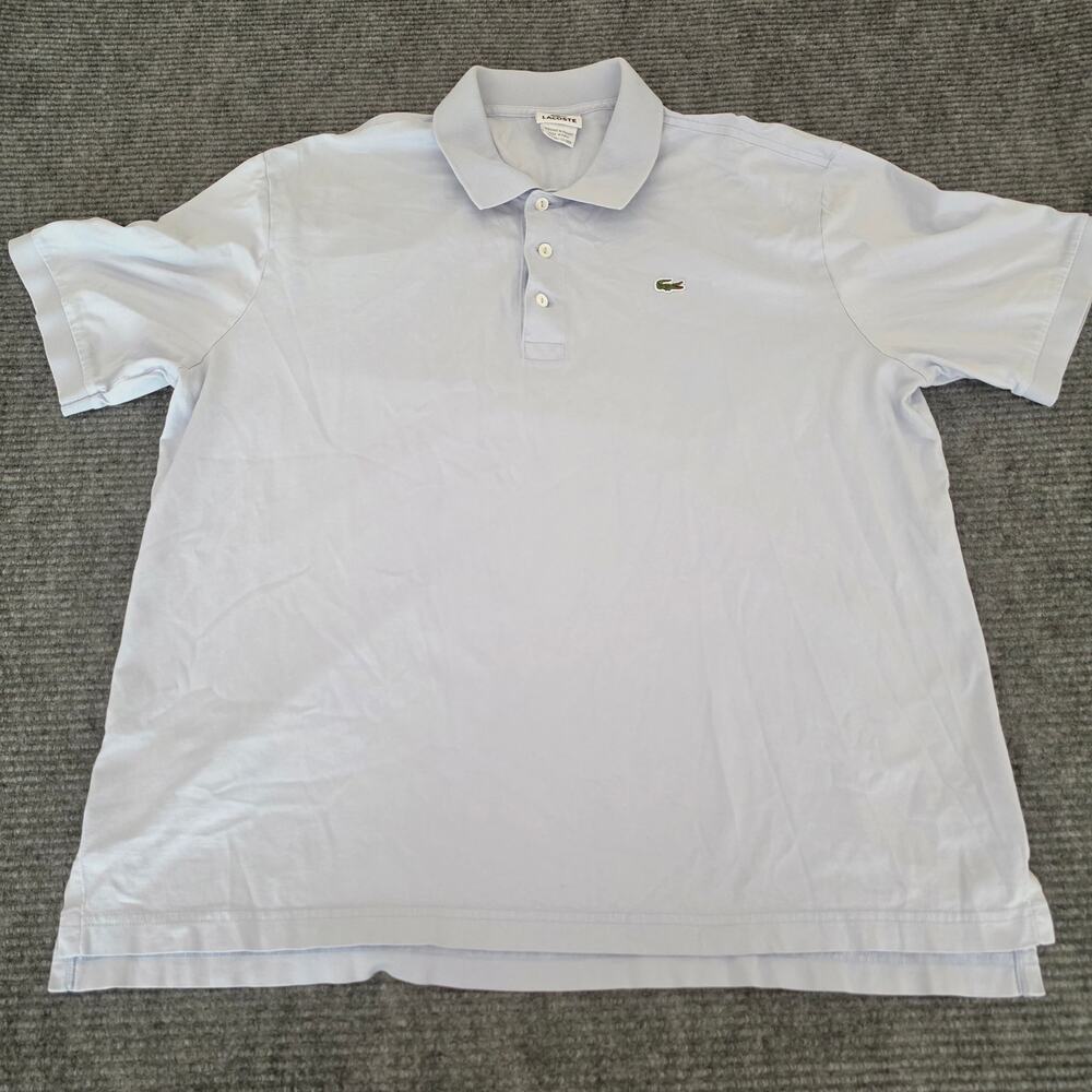 Lacoste Men's Size 7 2XL Light Blue Short Sleeve Polo - Picture 2 of 10